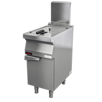 Frytkownica gazowa 1x15l na podstawie szafkowej zamkniętej 700.FG-15f | LINIA 700