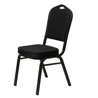 Krzesło bankietowe MAJORKA Dark 25x25x1.2 czarny gładki