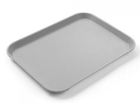 Taca kelnerska z polipropylenu, 26,5x34,5 cm, szara, Fast Food, Hendi 878705