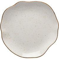 Talerz płytki, kolor beżowy, Stone Age, O 280 mm
