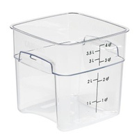 CAMBRO Pojemnik magazynowy z poliwęglanu 19,1 x 19,1 x 18,3 cm, 3,8 l, przezroczysty