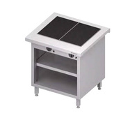 Stanowisko z płytą grzewczą ceramiczną, zabudowane 799x750x880 mm