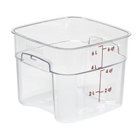 CAMBRO Pojemnik magazynowy z poliwęglanu 22,9 x 22,9 x 18 cm, 5,7 l, przezroczysty