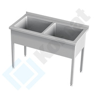 Stół z basenem dwukomorowym 1700x600x850 mm h=400 KBT-162