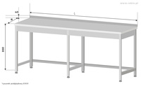 Stół roboczy Egaz E1031 2400x600 mm