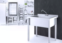 Stół z basenem jednokomorowym - spawany