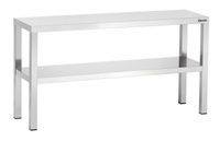 Nadstawa ze stali nierdzewnej dwupoziomowa 1400x650 mm 