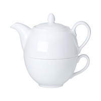 Dzbanek z filiżanką Coupe White