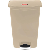 Kosz na śmieci z pedałem Front Slim Jim 68 l beżowy