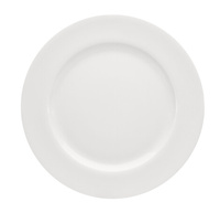 Talerz płytki z szerokim rantem 241 mm biały Maitre