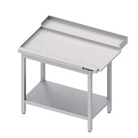 Stół wyładowczy(L) pochylony, z półką do zmywarki STALGAST 1400x750x880 mm skręcany