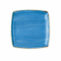 Talerz kwadratowy 268x268 mm Stonecast Cornflower Blue
