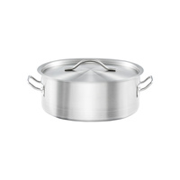 Garnek niski z pokrywką, stalowy, Basic, O 240 mm, V 3.6 l