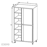Szafa magazynowa dzielona Egaz E3090 1800x800x500 mm