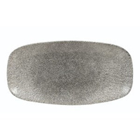 RAKU QUARZ BLACK Półmisek Oblong 298 x 153 mm/12 szt.