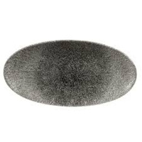 Talerz owalny 150 x 299 mm Raku Quartz Black