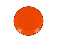 FIRE Talerz płaski, okrągły 27 cm pomarańczowy II