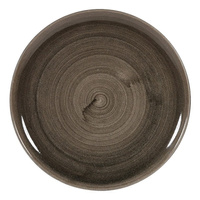 Stonecast Patina Iron Black STONECAST PATINA IRON BLACK TALERZ PŁASKI COUPE ŚR. 324 MM