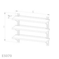Półka wisząca przestawna potrójna Egaz E5070 1500x300 mm