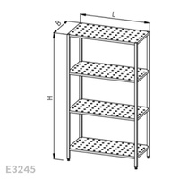 Regał nierdzewny Egaz E3245 600x700x1800 mm