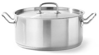 Garnek z pokrywą, poj. 7,4 l, śr. 28 cm, nierdzewny Hendi Kitchen Line 836033