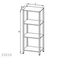Regał nierdzewny Egaz E3210 700x700x2000 mm