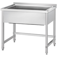 Stół z basenem 1-komorowym skręcany 800x700x850 mm h=300 mm