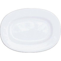 WHITE TALERZ OWALNY ŚR. 280 MM
