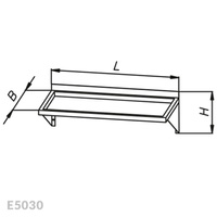 Półka wisząca głęboka Egaz E5030 2000x300 mm