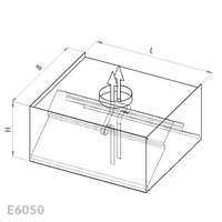 Okap przyścienny kondensacyjny - wyciągowy Egaz E6050 1100x800 mm