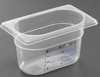 Pojemnik GN 1/9 100 HACCP, polipropylen przezroczysty  Hendi 880555