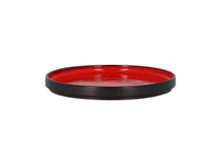 FIRE Talerz płaski, okrągły 23 cm czerwony