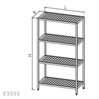 Regał nierdzewny Egaz E3255 900x700x2000 mm