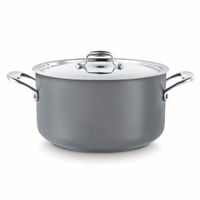 Garnek na indukcję  9,5 l, stal nierdzewna, szary