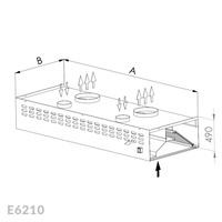 Okap przyścienny kompensacyjny Egaz E6210 1700x1300 mm