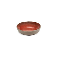 Cement Stone miska 21x4.5cm czerwony
