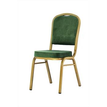 Krzesło bankietowe welurowe 25x25x1,2 zielone