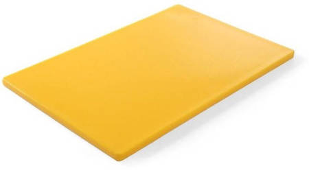 Deska do krojenia HACCP 60x40 cm, żółta, Hendi 825655