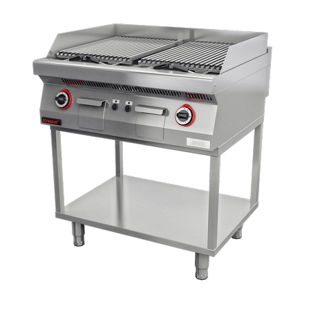 Lawa grill 700.OGL-800.T 800 mm 14kW na podstawie szkieletowej | LINIA 700