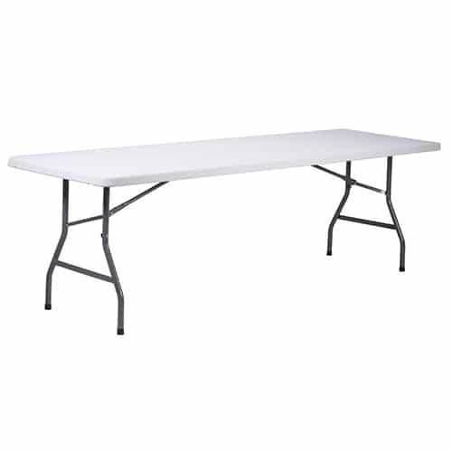 Stół cateringowy prostokątny 200x90cm biały